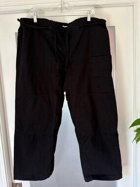 Wide Leg Black Women's Cargo ‘Lou’ Pants - Casual Comfort